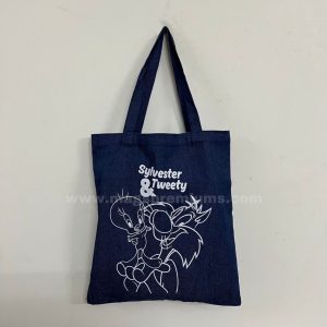 Custom Denim Tote Bag