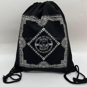 Print Canvas Drawstring bag