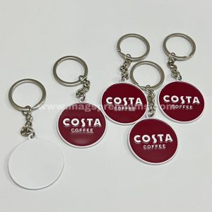 Round Metal Keychain