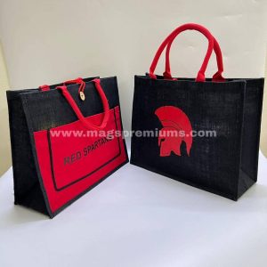 jute bag with pocket