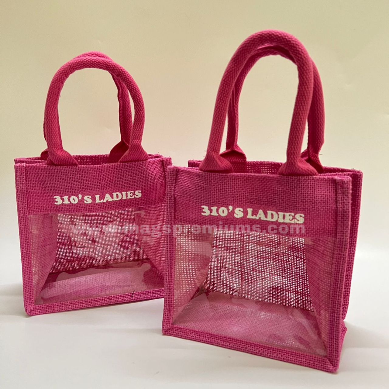 Mini Jute Bag mini jute bag with window