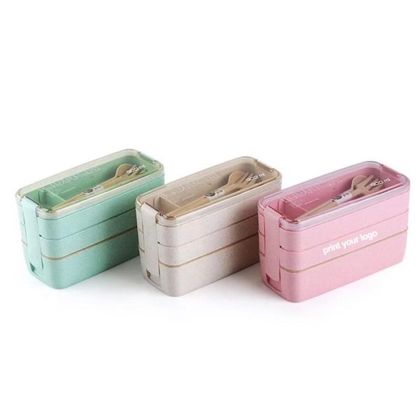 3 Layer Wheat Lunch Box