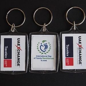 Personalized acrylic keychain personalized text design