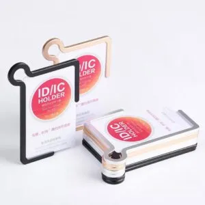 Aluminium Card Holder PU Lanyard