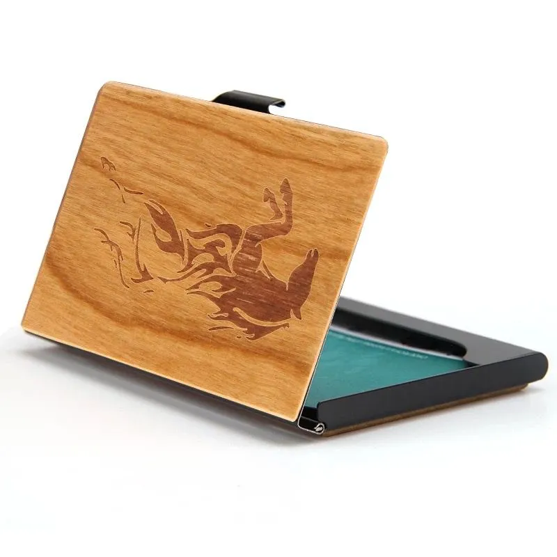Bamboo Card Holder Bamboo Card Holder