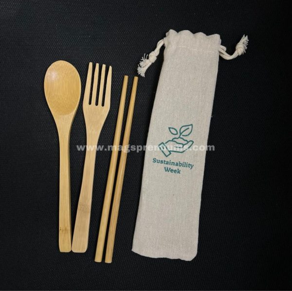 Bamboo Cutlery Set 1