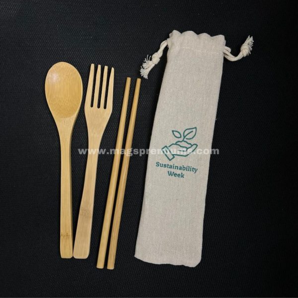 Bamboo Cutlery Set - Image 3