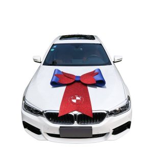 Custom car ribbon with personalized printing, perfect for grand openings, weddings, and special events.