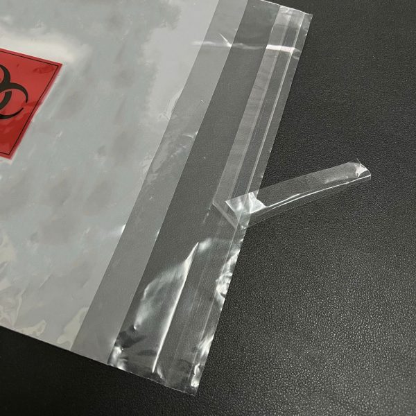 Biohazard Specimen Bags with Self Adhesive Tape