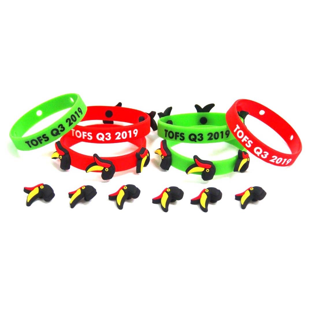 Button Silicone Wristband 1