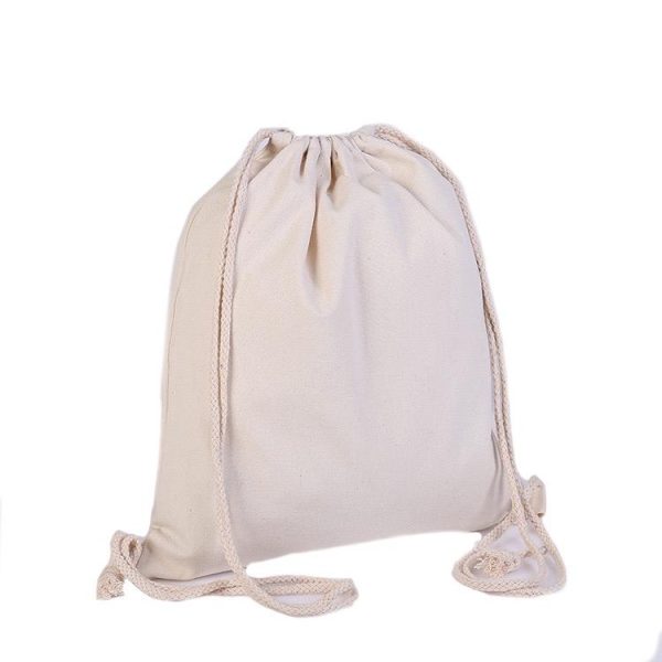 Canvas Drawstring Bag 12oz – Original Color 1 2