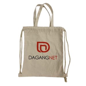 Canvas Drawstring Bag with Handle 1
