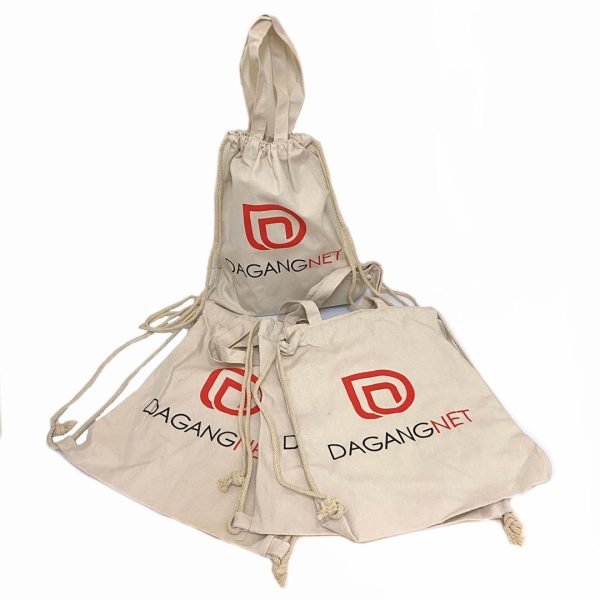 Canvas Drawstring Bag with Handle 2