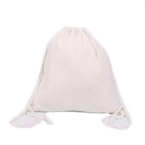 Canvas Drawstring Bag – White Ready Stock 1 2