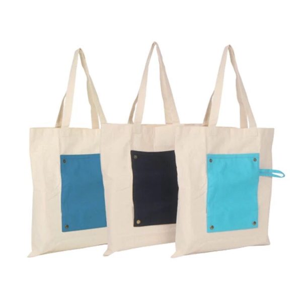 Canvas Tote Bag With Pocket