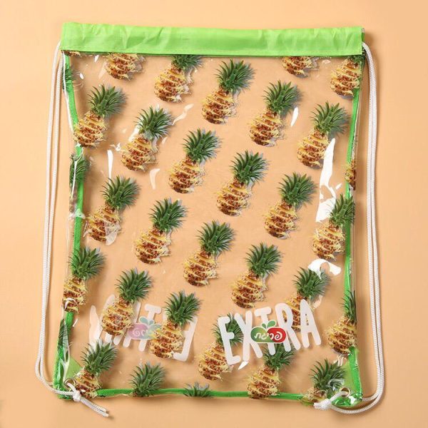 Clear PVC Drawstring Bag