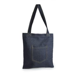 Custom Made Denim Shopping Bag 1