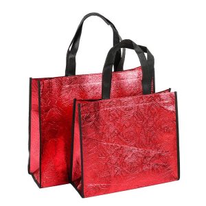 Custom Made Metallic Non Woven Bag 1
