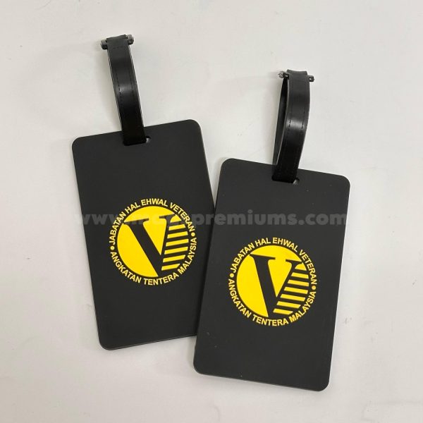 Branded PVC luggage tags with custom designs, ideal for travel agencies, airlines, and business promotions. Order in bulk from a trusted supplier in Malaysia