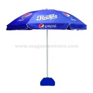 Logo printed patio umbrella for outdoor use