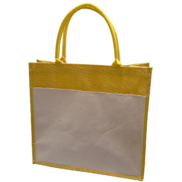 Jute Bag with Pocket - Image 2