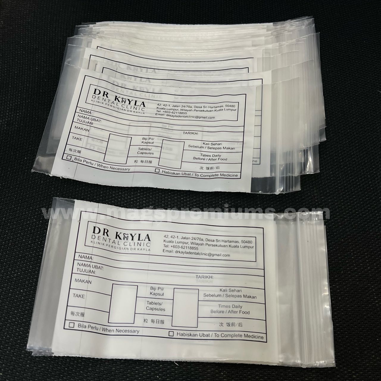 Medicine Ziplock Bag Pill Ziplock Bags Plastik Ubat Klinik Pill Bags