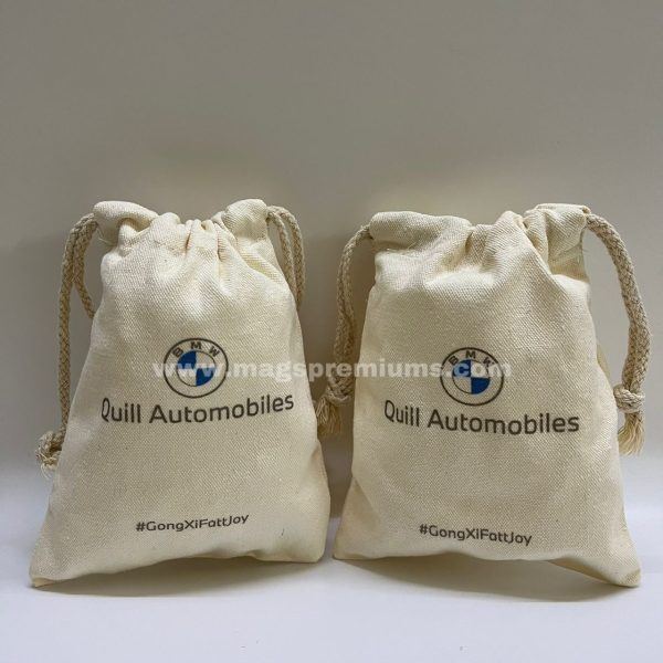 draw string bags with logo