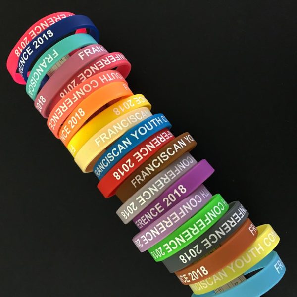 Embossed printed wristbands
