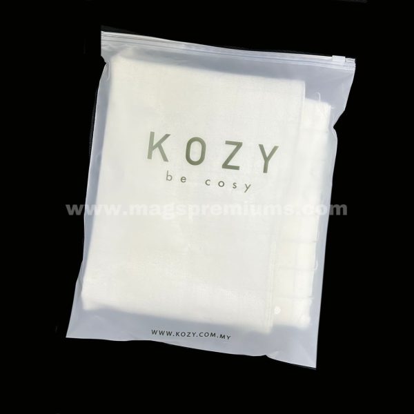 Frosted ziplock bag with logo 1
