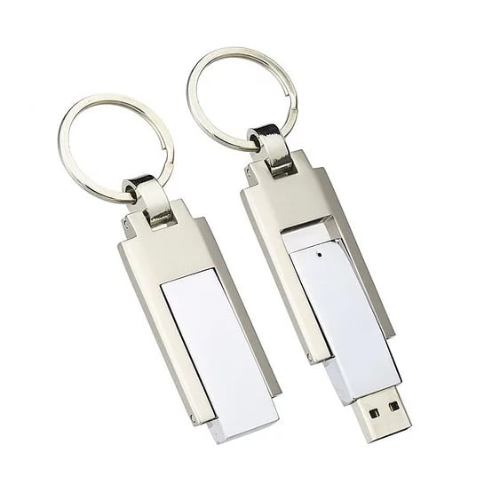 Metal USB Drive Keyring