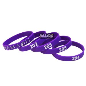 Numbered Silicone Wristbands 1