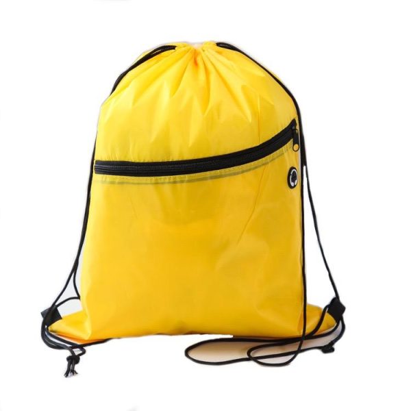 Nylon Drawstring Bag With Zip 1