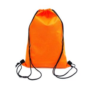 Orange Non Woven Drawstring Bag 2