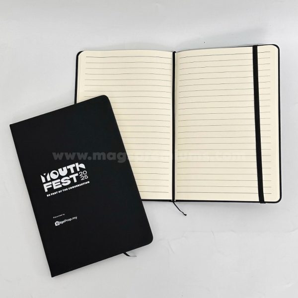 Custom PU leather notebook with logo – perfect for corporate gifts, branding, and professional use.