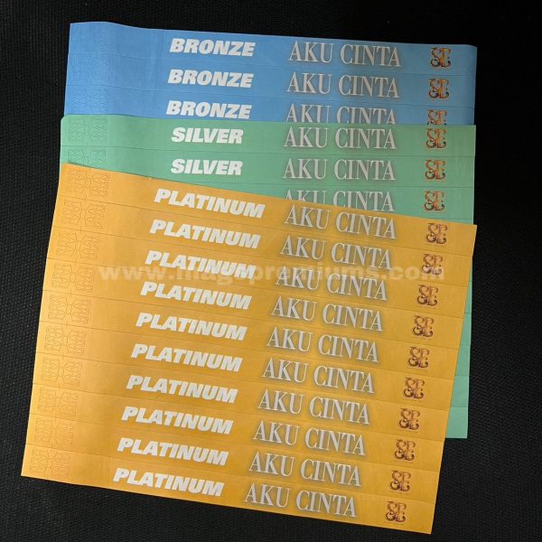 Durable and disposable Tyvek wristbands with personalized printing for theme parks, corporate events, and school activities. Lightweight, budget-friendly, and available in various designs. Bulk orders in Malaysia