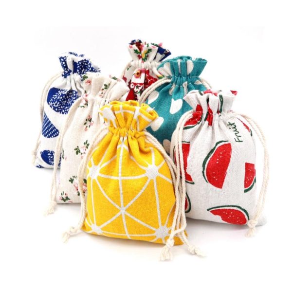 Pattern Drawstring Pouch