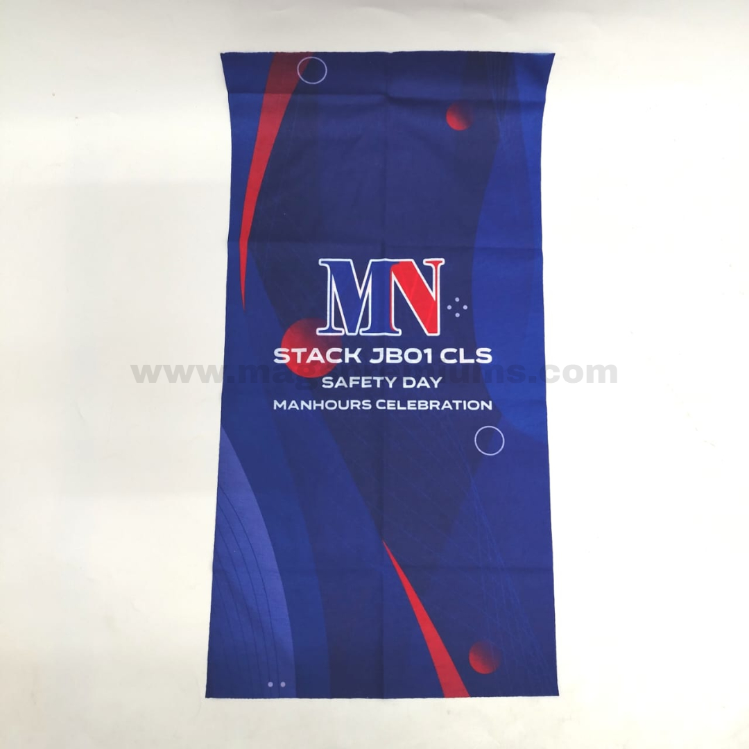 Skull Neck Gaiter Personalized skull gaiter with custom event logo and full color print