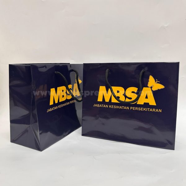 Eco-friendly paper shopping bag with custom print, ideal for businesses, boutiques, and event giveaways