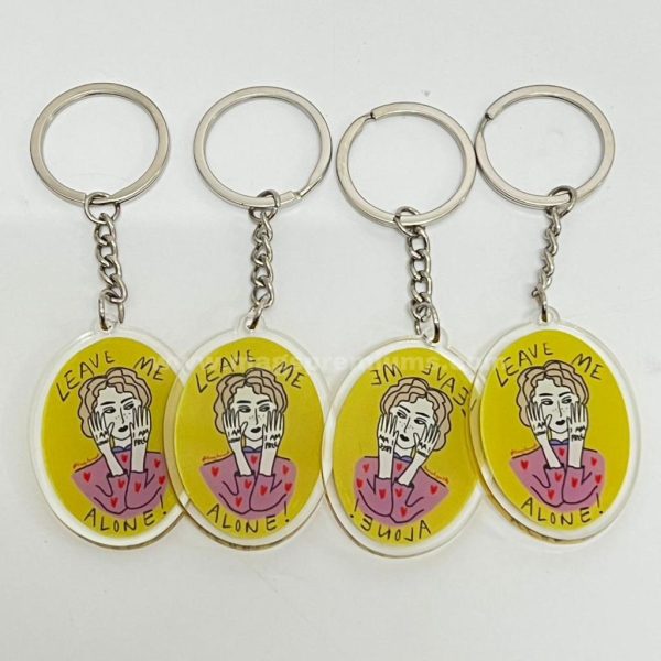 Print Acrylic Key Chain Custom Size Shape