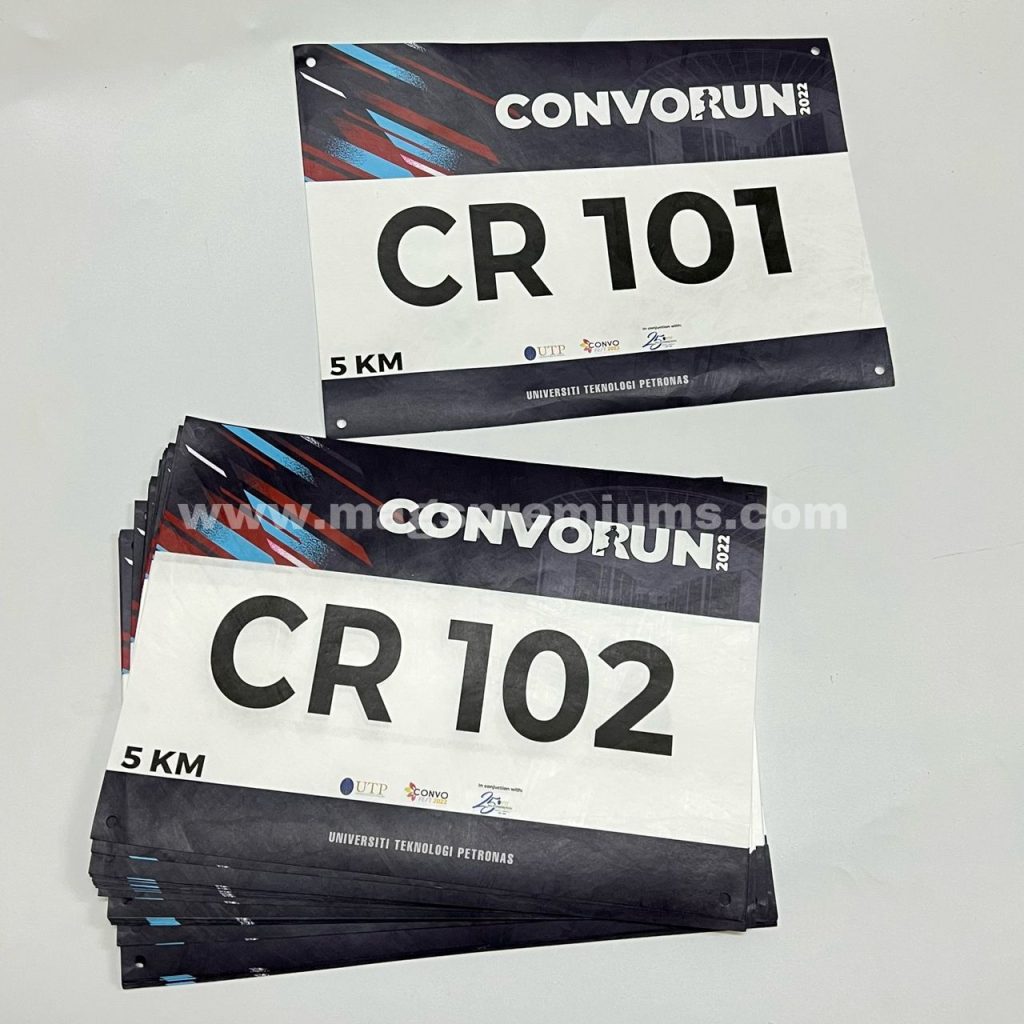 TYVEK Racing Bib Number Bibs Printing MAGS PREMIUM GIFTS SDN BHD