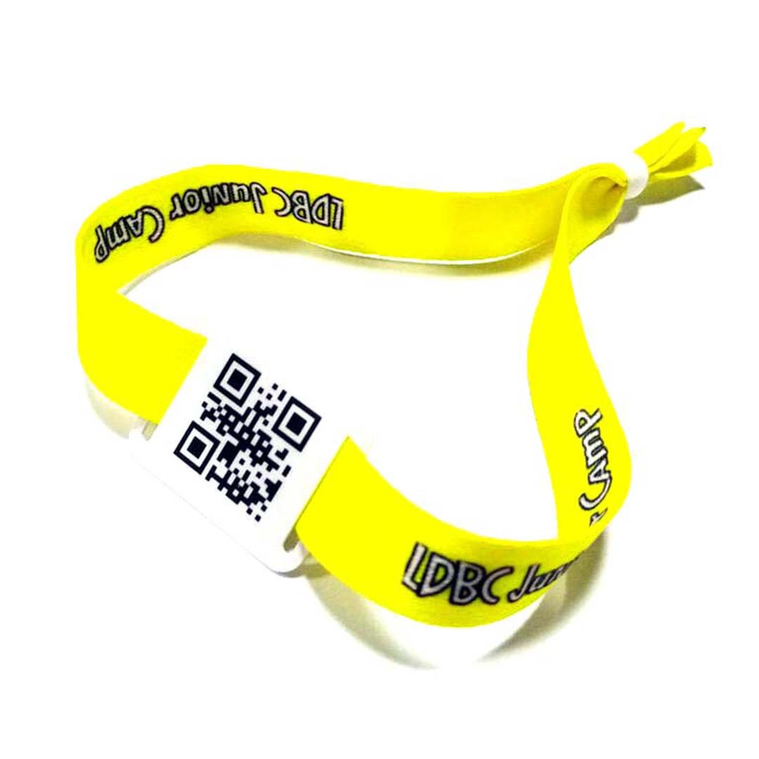 QR Code Fabric Wristbands 1