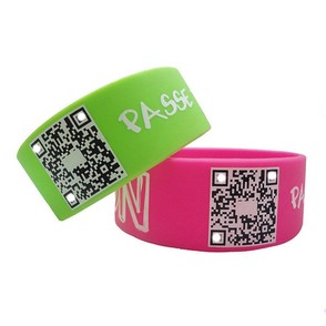 QR Code Silicone Wristband