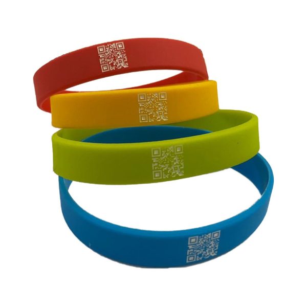 QR Code Silicone Wristbands