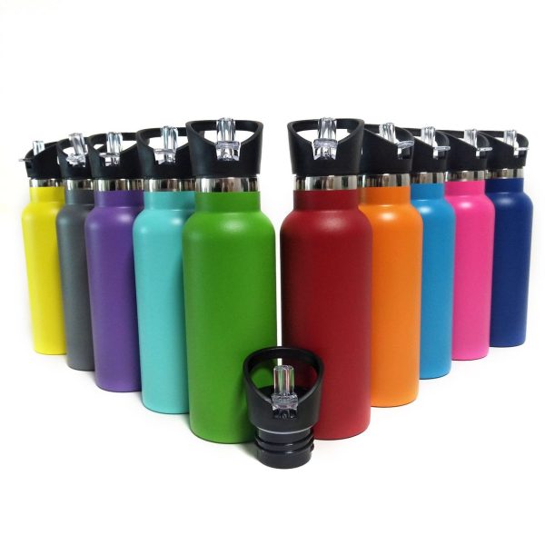 Stainless Steel Drink Bottle With Straw