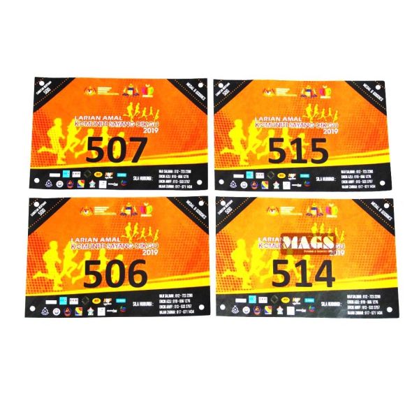 TYVEK Racing Bib Number Bibs Printing 4