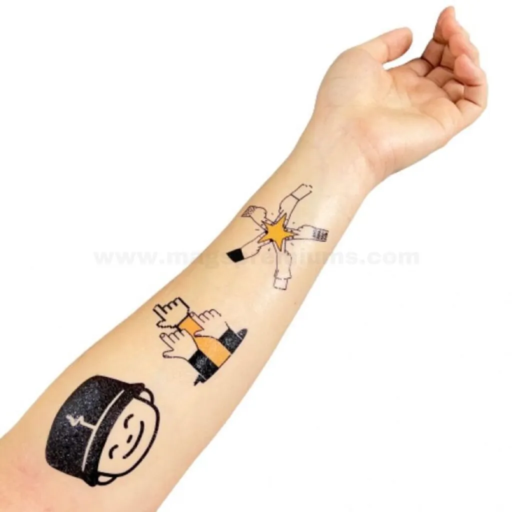 Safe skin friendly temporary tattoo printing solution