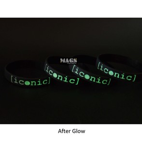 Text Glow in the Dark Wristband A