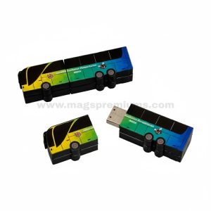 Bus shaped usb flash drive with custom printing