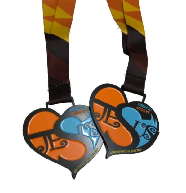Virtual running medals