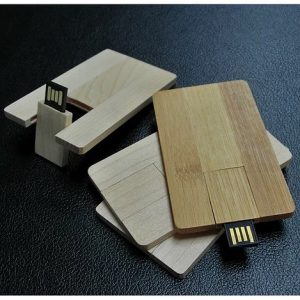 Wooden Card Size USB Thumb Drive A